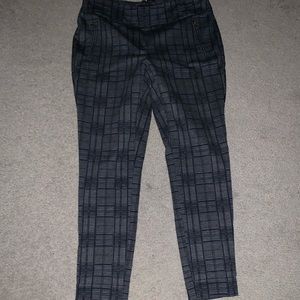 Ivanka Trump small petite plaid dress pants. Gray